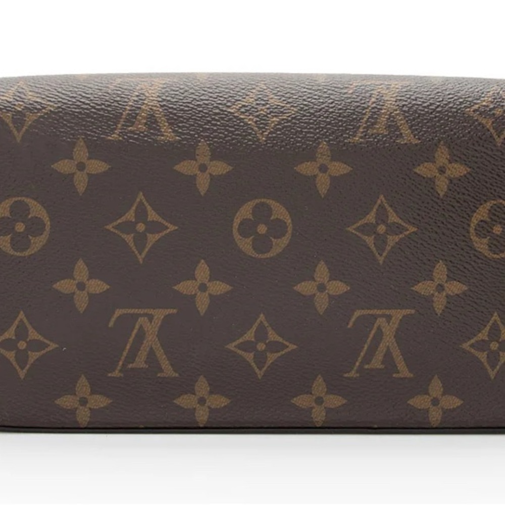 Louis Vuitton Dark Brown Monogram Clutch Crossbody Chain Missing #SP2298 - Picture 3 of 11